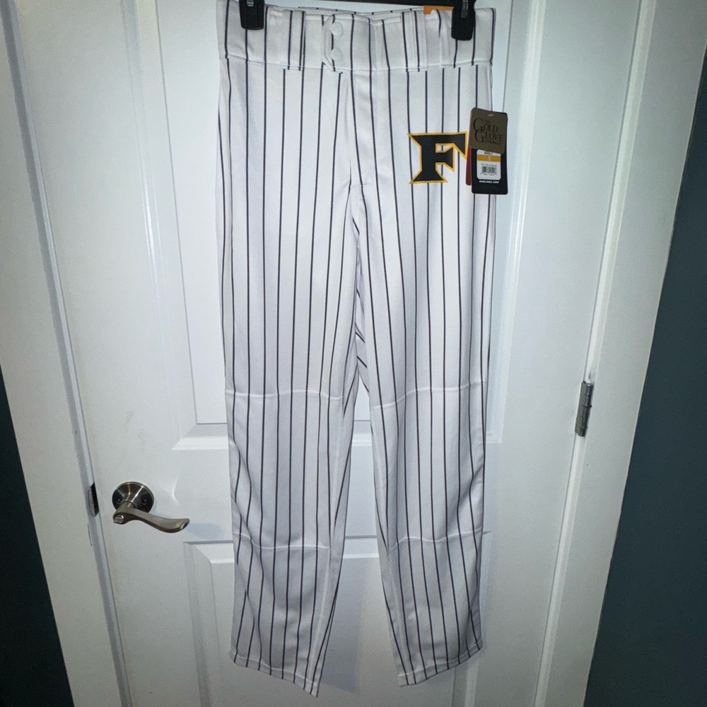5 Star Adult small Rawlings White and Black Striped Men's Baseball Pants